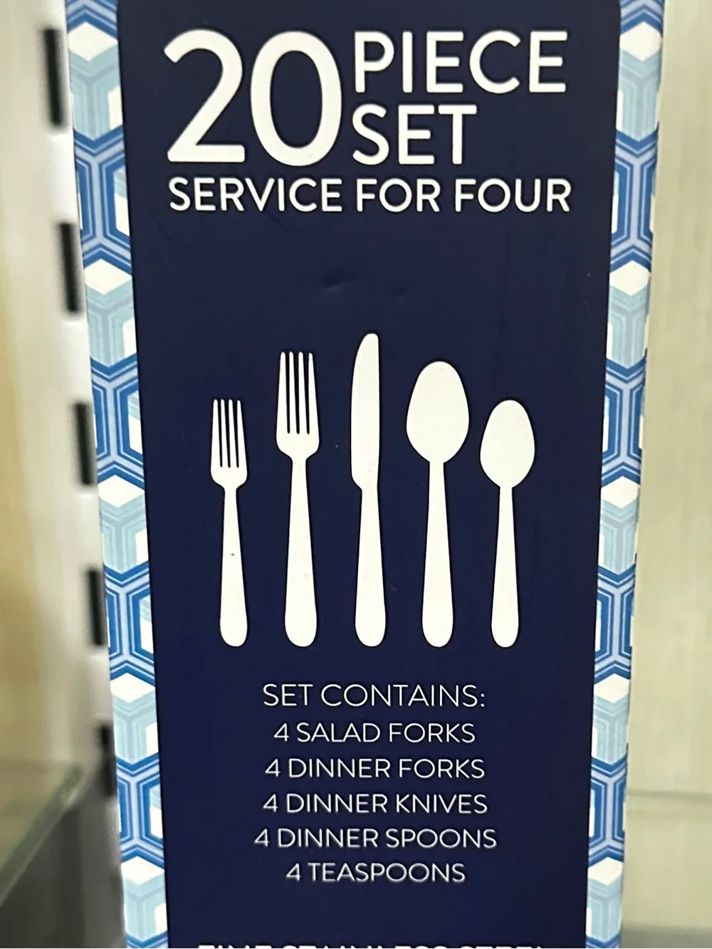 Jonathan Adler Silver Stainless Steel 20-Piece Flatware Set